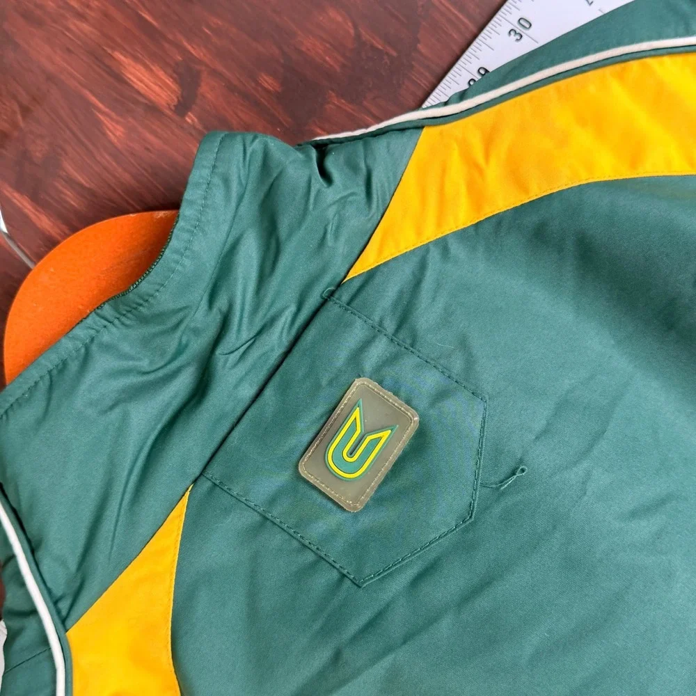 Colosseum Baylor Bears Full Zip Jacket Mens Large Green Gold Embroidered NWT